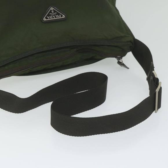 PRADA Shoulder Bag Nylon Khaki Auth 62076 - Picture 7 of 16